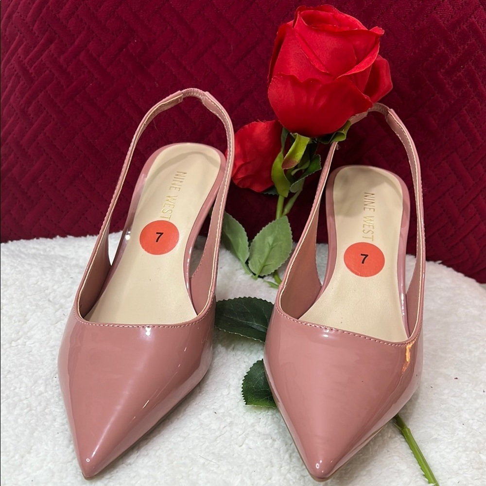 Nine West Tan Sandals with Slingback Design